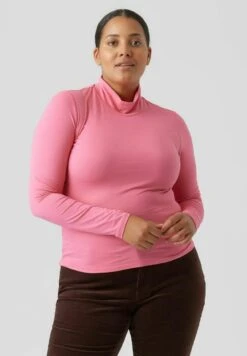 Vero Moda Curve VMINA LS HIGHNECK - Langarmshirt - Hot Pink -Vero Moda Verkäufe 97ec7d6650a745e79ff04423ffff69f8 1