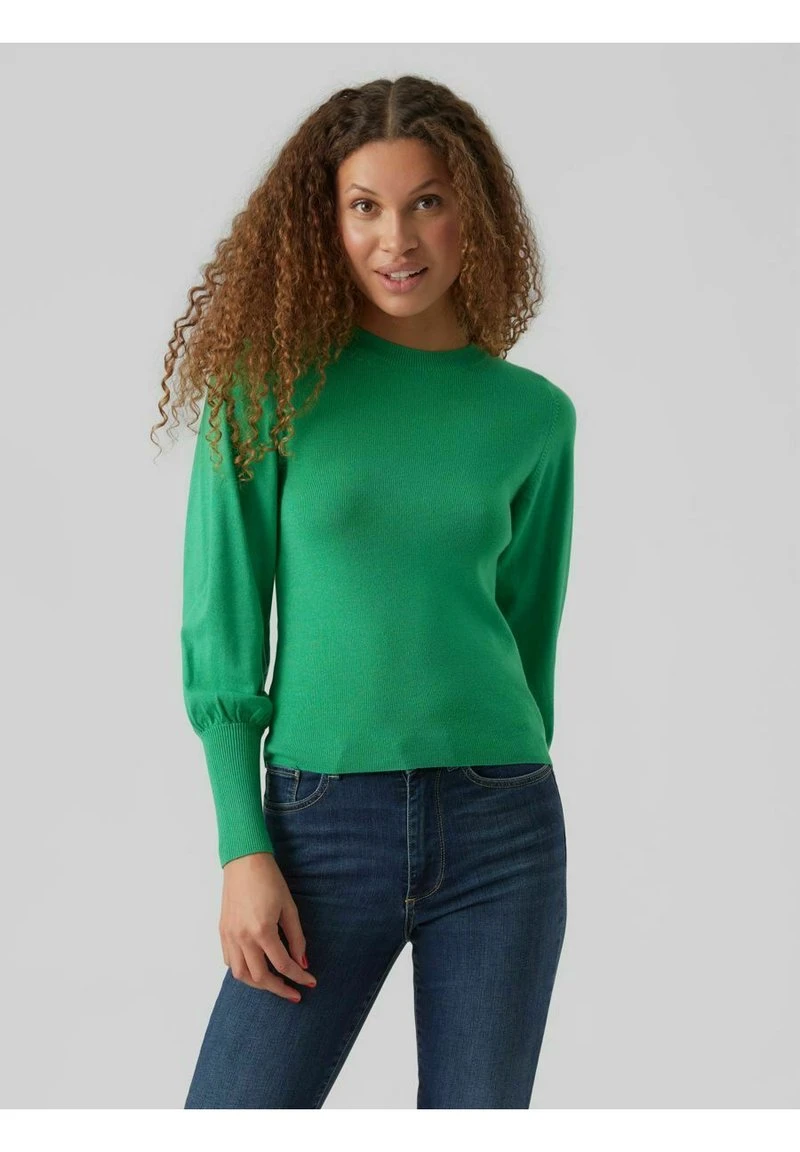 Vero Moda VMHOLLYKARISPUFF O NECK - Strickpullover - Bright Green 6 Vero Moda VMHOLLYKARISPUFF O NECK - Strickpullover - Bright Green – Bild 6