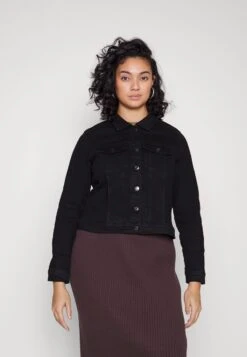 Vero Moda Curve VMRUNA SLIM - Jeansjacke - Black