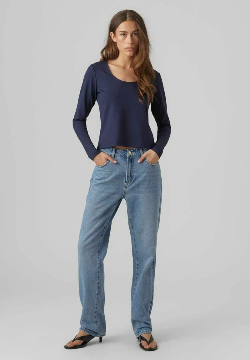 Vero Moda Langarmshirt - Navy Blazer 2 Vero Moda Langarmshirt - Navy Blazer – Bild 2