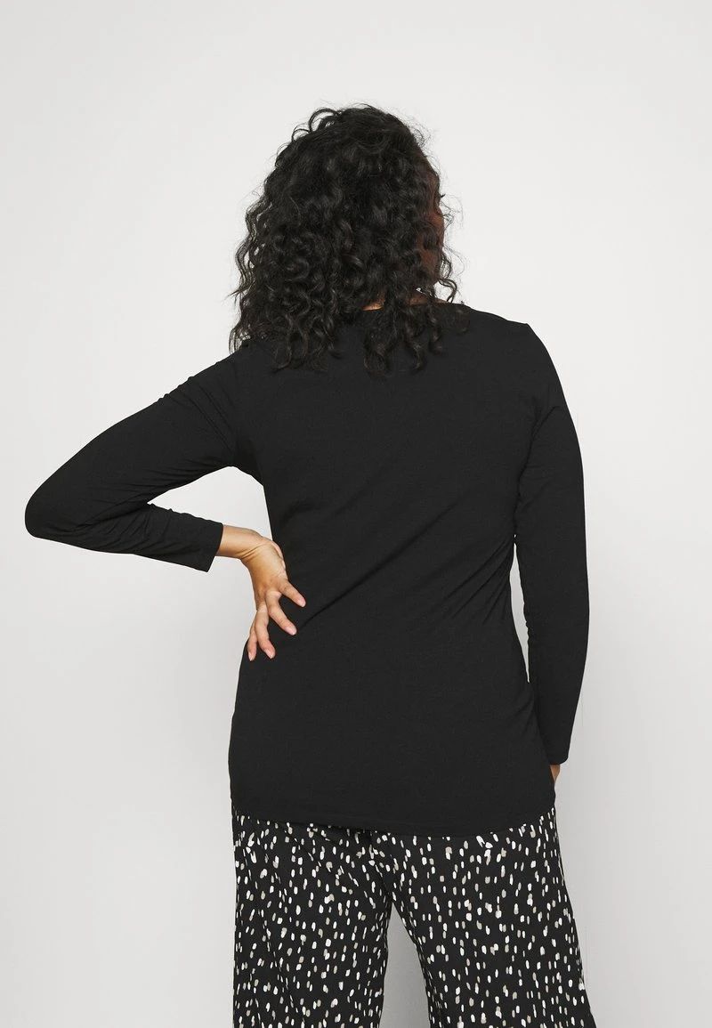 Vero Moda Curve VMPAXI SOFT UNECK - Langarmshirt - Black 3 Vero Moda Curve VMPAXI SOFT UNECK - Langarmshirt - Black – Bild 3