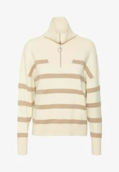 Vero Moda SABA STRIPE HIGHNECK - Strickpullover - Birch Black -Vero Moda Verkäufe 9fd5d2f46bbb4ab09775ad60b27f316a