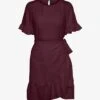 Vero Moda RUNDHALS - Freizeitkleid - Winetasting
