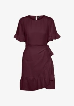 Vero Moda RUNDHALS - Freizeitkleid - Winetasting