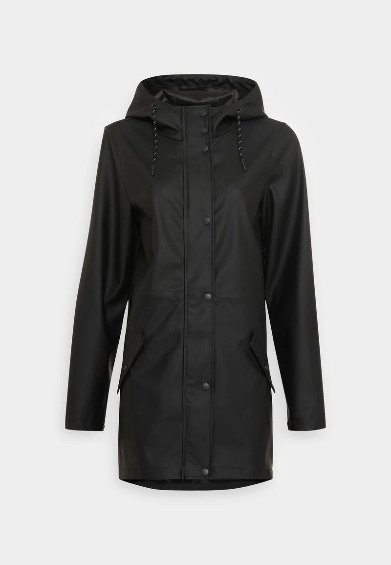 Vero Moda Tall VMMALOU COATED JACKET - Regenjacke / Wasserabweisende Jacke - Black 1 Vero Moda Tall VMMALOU COATED JACKET - Regenjacke / Wasserabweisende Jacke - Black