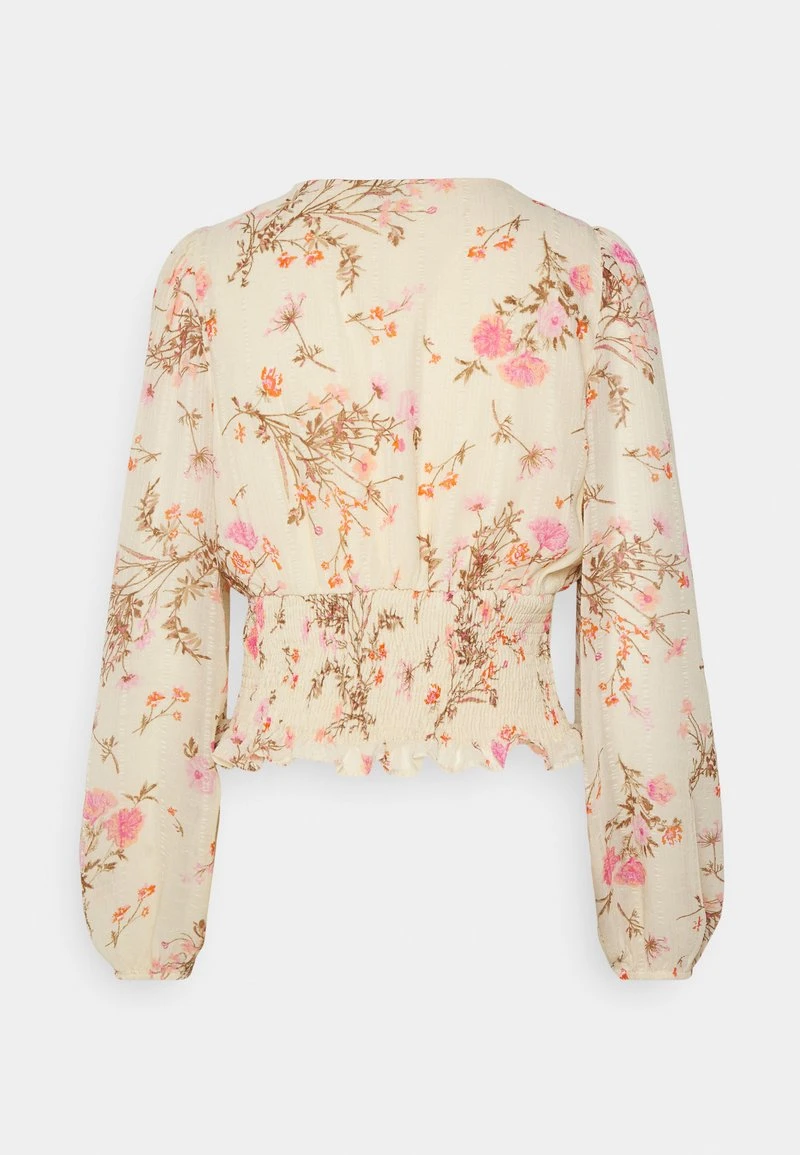 Vero Moda VMROSA V NECK SMOCK - Langarmshirt - Creme Brulee Pink Yarrow 2 Vero Moda VMROSA V NECK SMOCK - Langarmshirt - Creme Brulee Pink Yarrow – Bild 2