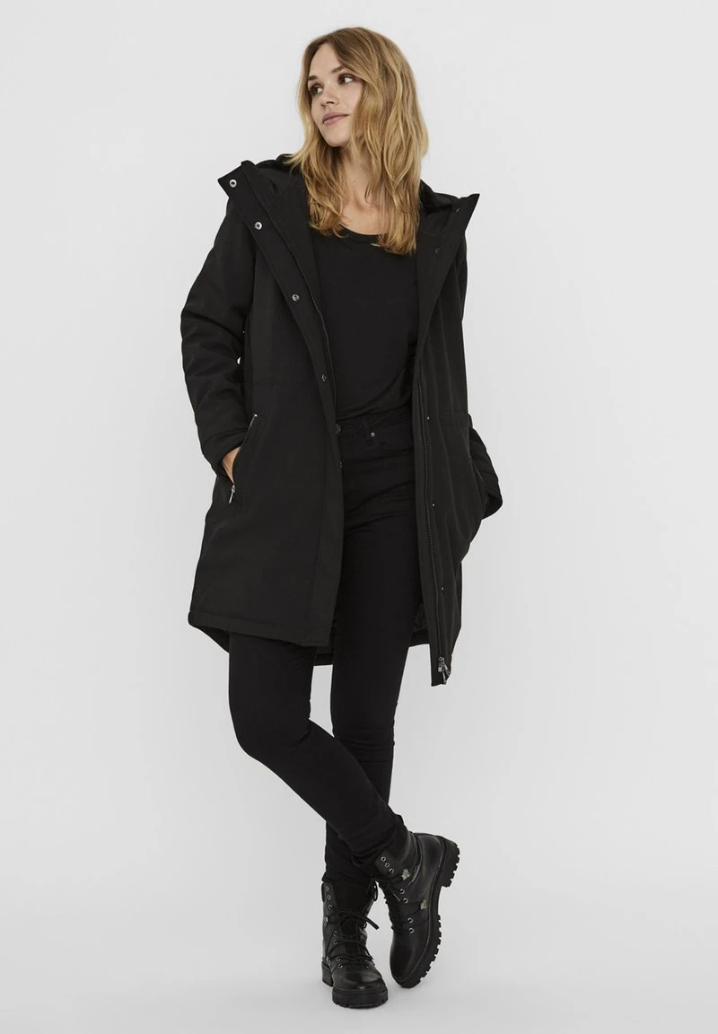 Vero Moda VMCLEANMILA - Wintermantel - Black 2 Vero Moda VMCLEANMILA - Wintermantel - Black – Bild 2