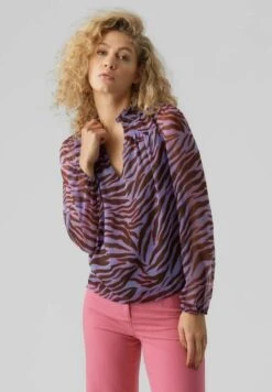 Vero Moda VMKAYA FALL LS V-NECK WVN - Bluse - Jacaranda -Vero Moda Verkäufe a48049e647014c4aadb71052f7ea9dda 1