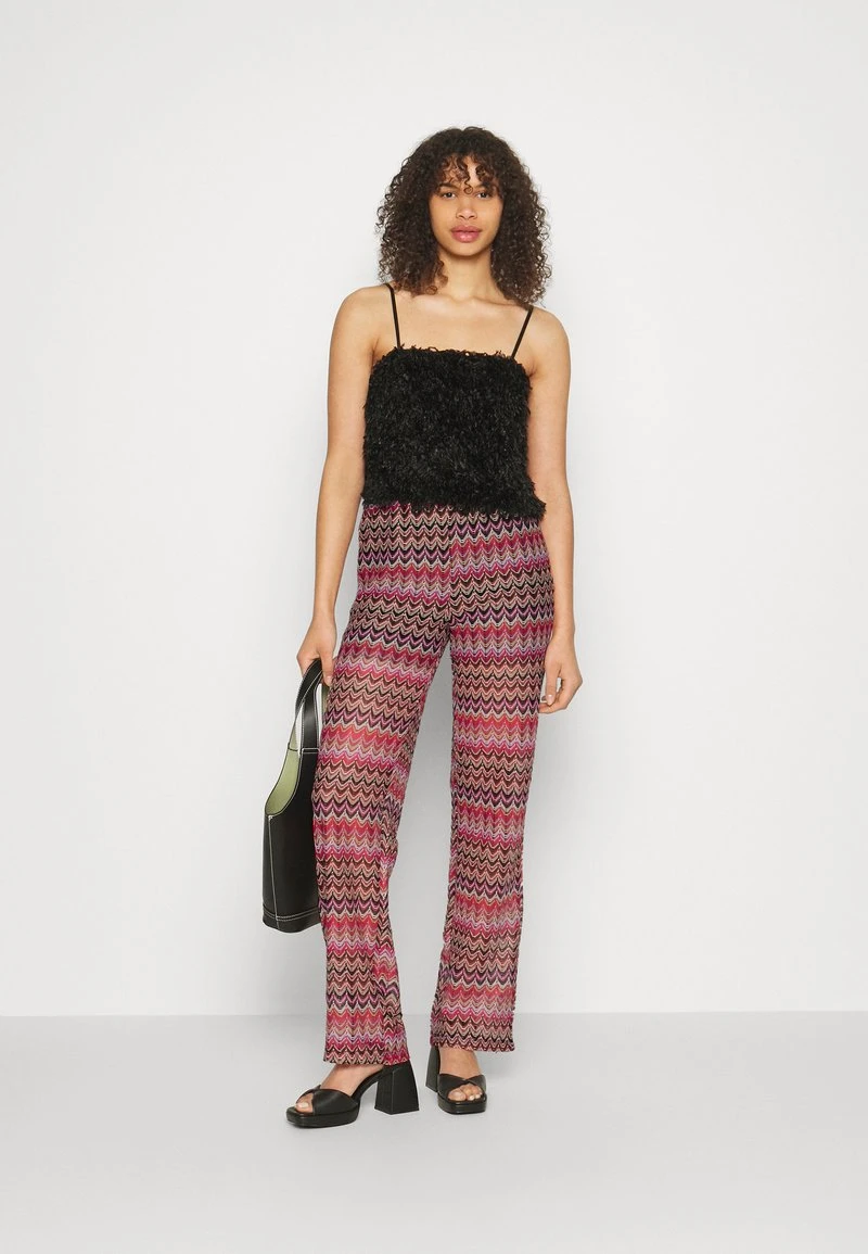 Vero Moda Tall VMDICTE WIDE PANT - Stoffhose - Bon Bon/navy Blue/snow White 2 Vero Moda Tall VMDICTE WIDE PANT - Stoffhose - Bon Bon/navy Blue/snow White – Bild 2