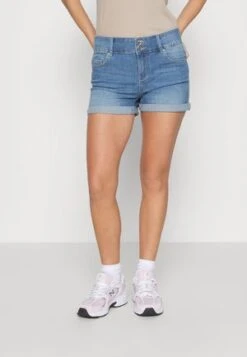 Vero Moda Petite VMPEACH - Jeans Shorts - Medium Blue Denim -Vero Moda Verkäufe a602a2b68e7d4a6387a52fd7303899f6