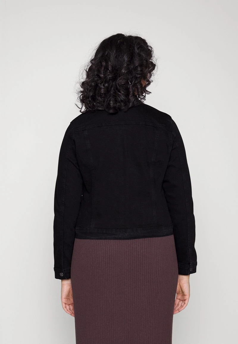 Vero Moda Curve VMRUNA SLIM - Jeansjacke - Black 3 Vero Moda Curve VMRUNA SLIM - Jeansjacke - Black – Bild 3