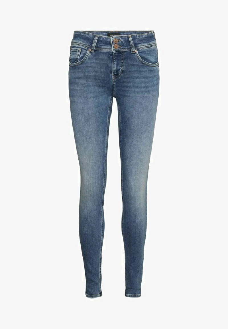 Vero Moda MID RISE - Jeans Slim Fit - Medium Blue Denim 1 Vero Moda MID RISE - Jeans Slim Fit - Medium Blue Denim