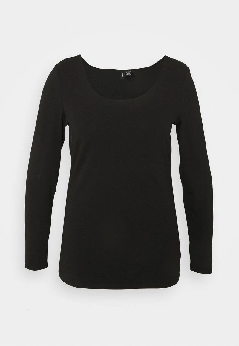 Vero Moda Curve VMPAXI SOFT UNECK - Langarmshirt - Black 4 Vero Moda Curve VMPAXI SOFT UNECK - Langarmshirt - Black – Bild 4