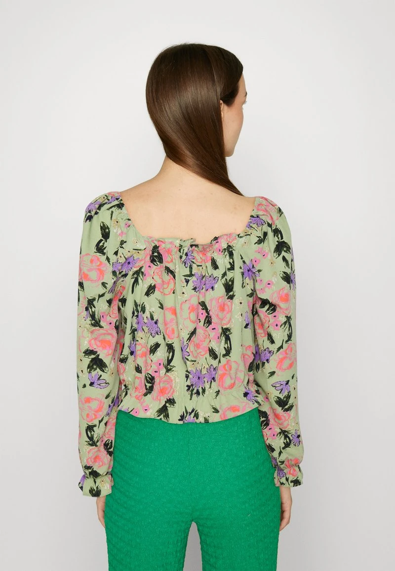 Vero Moda VMSERENITY OLIVIA SHORT - Bluse - Reseda 3 Vero Moda VMSERENITY OLIVIA SHORT - Bluse - Reseda – Bild 3