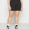 Vero Moda Curve VMBRENDA MIX - Jeans Shorts - Black