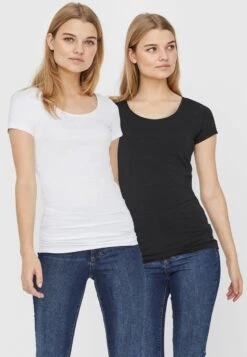 Vero Moda 2 PACK - T-Shirt Basic - Bright White -Vero Moda Verkäufe abedbf808f46459bb7d0459a95736117