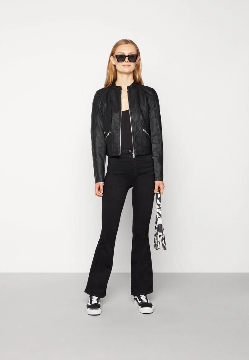 Vero Moda VMKHLOEFAVO JACKET - Kunstlederjacke - Black 2 Vero Moda VMKHLOEFAVO JACKET - Kunstlederjacke - Black – Bild 2