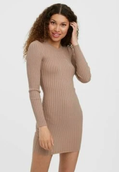 Vero Moda VMKIKI O-NECK DRESS - Etuikleid - Silver Mink