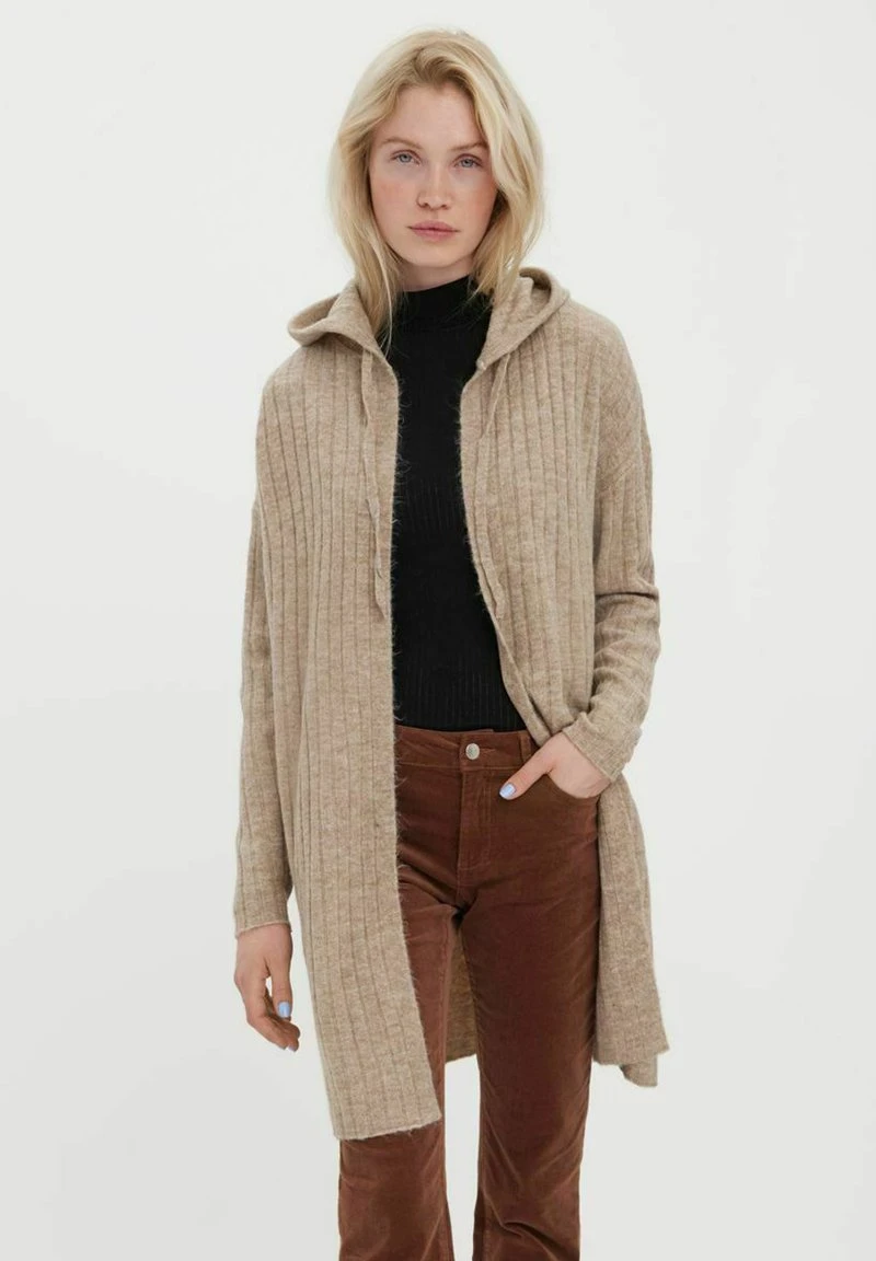 Vero Moda OPEN - Strickjacke - Silver Mink 1 Vero Moda OPEN - Strickjacke - Silver Mink