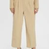 Vero Moda HIGH WAIST - Stoffhose - Beige