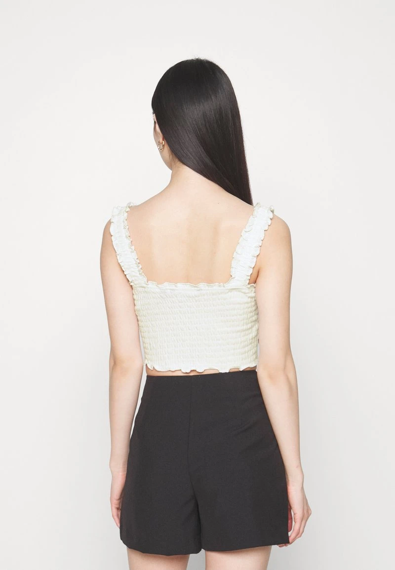 Vero Moda Petite VMMEDOSIABEL CROP - Top - Snow White 3 Vero Moda Petite VMMEDOSIABEL CROP - Top - Snow White – Bild 3