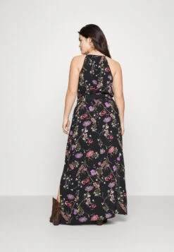 Vero Moda Curve VMEASY SLIT MAXI DRESS - Maxikleid - Black/mille -Vero Moda Verkäufe af749feb55984ac7b325cf567342a5be