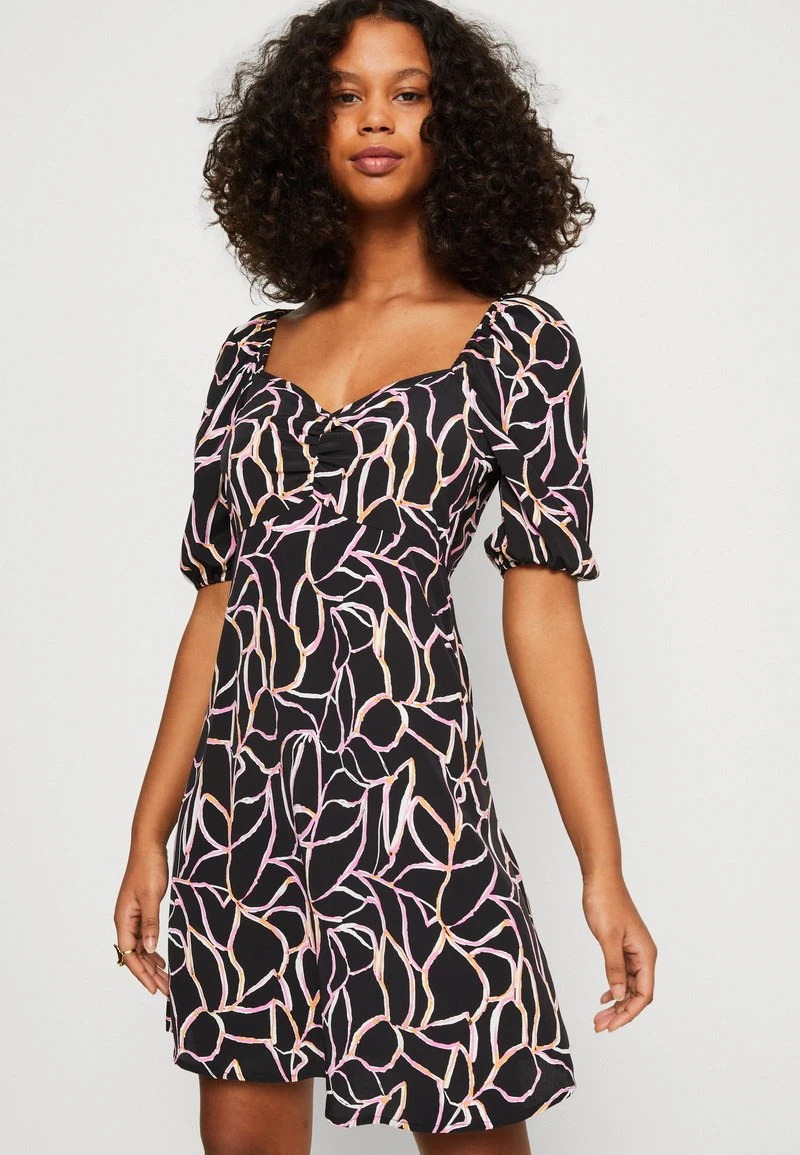 Vero Moda VMNYA CATCH SHORT FLARE DRESS - Freizeitkleid - Black/nina 4 Vero Moda VMNYA CATCH SHORT FLARE DRESS - Freizeitkleid - Black/nina – Bild 4