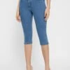 Vero Moda VMHOT SEVEN SLIT KNICKER MIX - Jeans Shorts - Light Blue Denim
