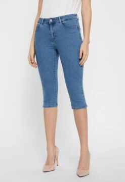 Vero Moda VMHOT SEVEN SLIT KNICKER MIX - Jeans Shorts - Light Blue Denim