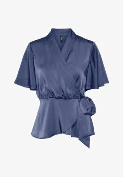 Vero Moda MIT KURZEN ÄRMELN WICKEL - T-Shirt Print - Vintage Indigo -Vero Moda Verkäufe b6ea0657ef6a492da665f532c78726c0
