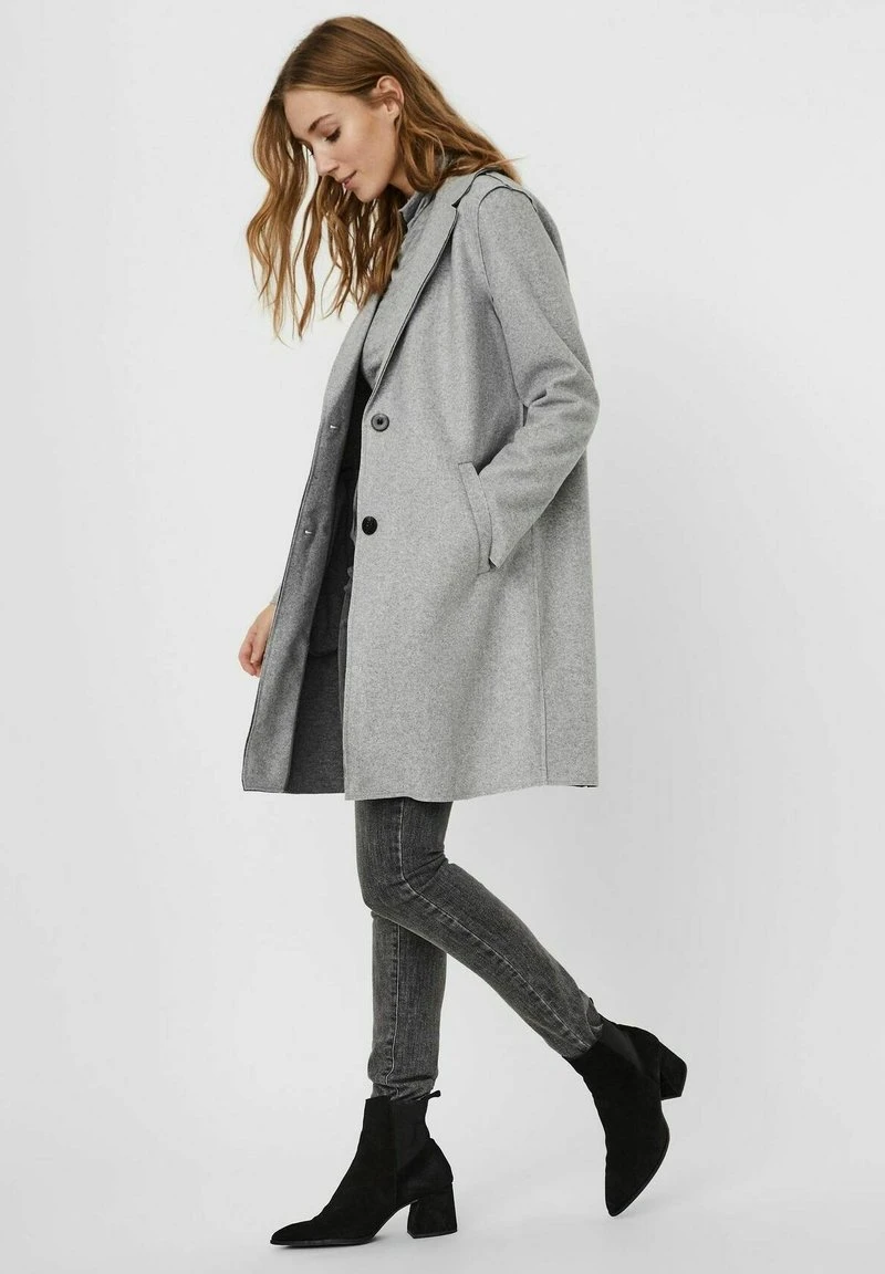Vero Moda KLASSISCHER ELEGANTE OHNE KAPUZE VMPAULA - Kurzmantel - Grau 5 Vero Moda KLASSISCHER ELEGANTE OHNE KAPUZE VMPAULA - Kurzmantel - Grau – Bild 5