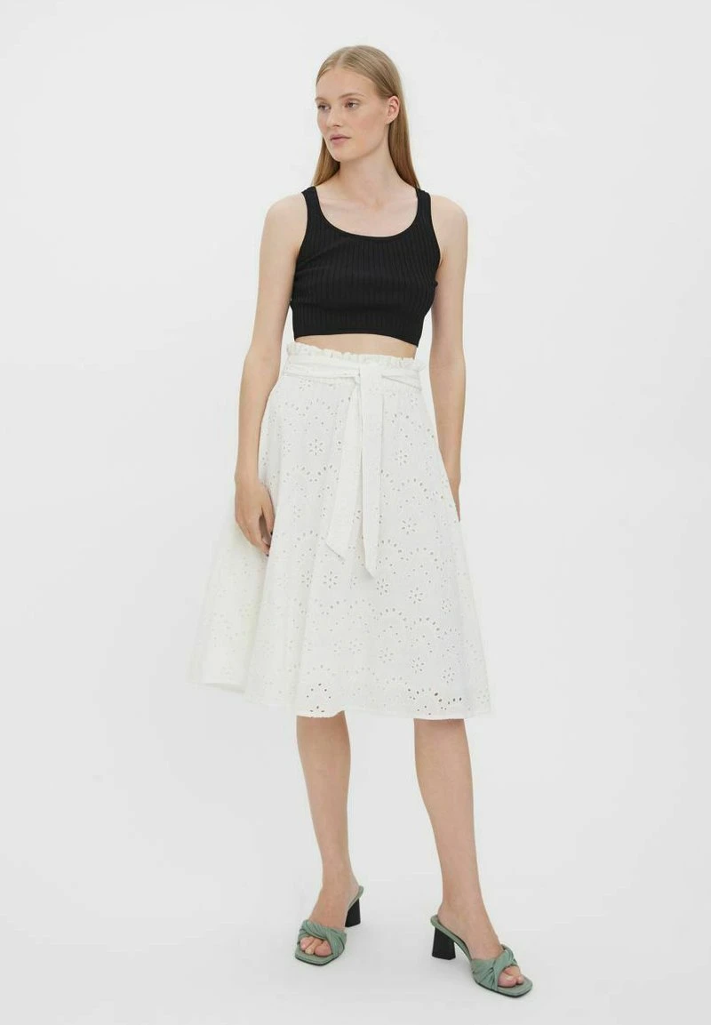 Vero Moda BRODERIE ANGLAISE - A-Linien-Rock - Snow White 2 Vero Moda BRODERIE ANGLAISE - A-Linien-Rock - Snow White – Bild 2