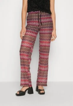 Vero Moda Tall VMDICTE WIDE PANT - Stoffhose - Bon Bon/navy Blue/snow White