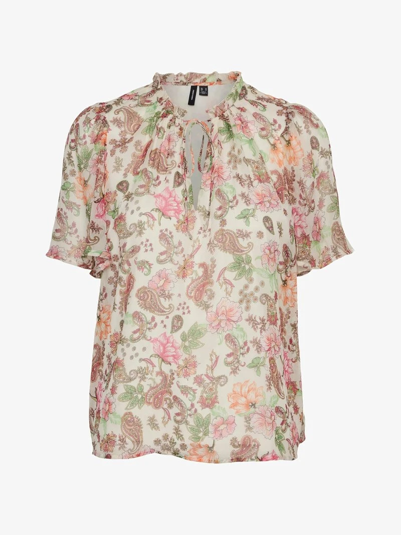 Vero Moda VMSILO - Bluse - Birch/silo 5 Vero Moda VMSILO - Bluse - Birch/silo – Bild 5