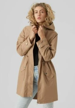 Vero Moda VMEVERLY BOOS - Parka - Tan