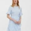 Vero Moda RUNDHALS - Freizeitkleid - Blue Bell