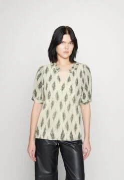 Vero Moda VMSARA V NECK - T-Shirt Print - Birch