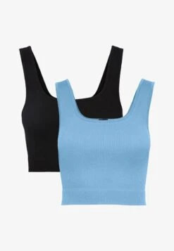 Vero Moda 2 PACK - Bustier - Schwarz Blau -Vero Moda Verkäufe bd8518359d074556abbe5884c96aba94