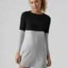 Vero Moda Strickkleid - Light Grey Melange