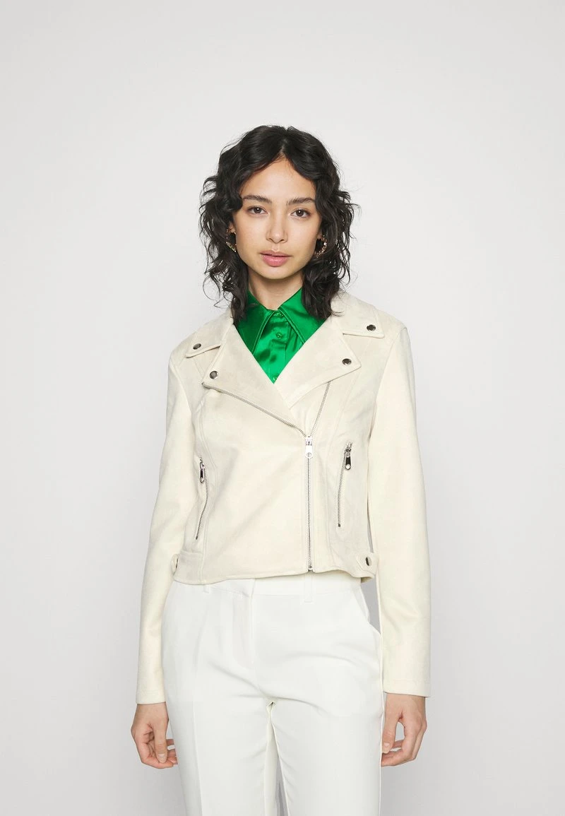 Vero Moda Petite VMJOSE SHORT JACKET - Kunstlederjacke - Birch 1 Vero Moda Petite VMJOSE SHORT JACKET - Kunstlederjacke - Birch