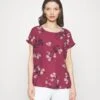 Vero Moda Petite VMNEWHALLIE NEW - T-Shirt Print - Dry Rose