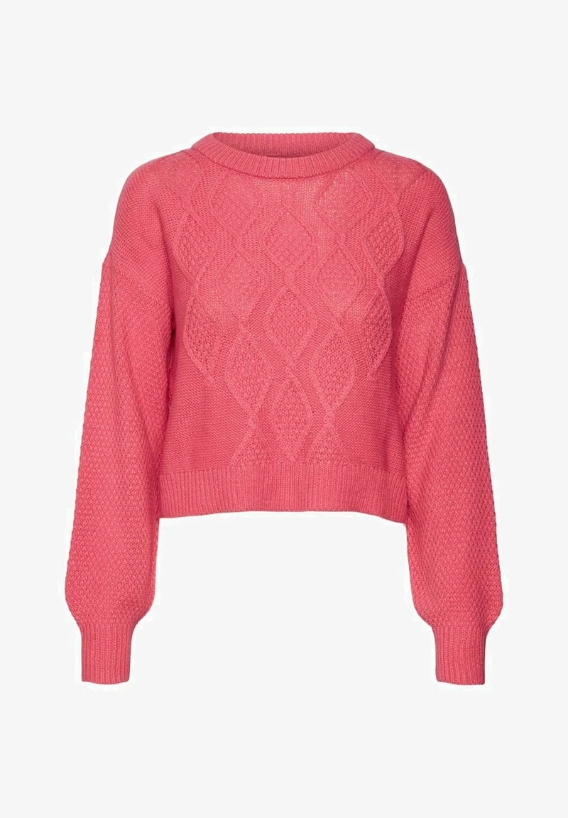 Vero Moda VMMALVA LS O-NECK - Strickpullover - Hot Pink 5 Vero Moda VMMALVA LS O-NECK - Strickpullover - Hot Pink – Bild 5