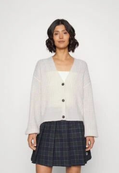 Vero Moda VMELISA LS V-NECK BUTTON GA EP - Strickjacke - Birch