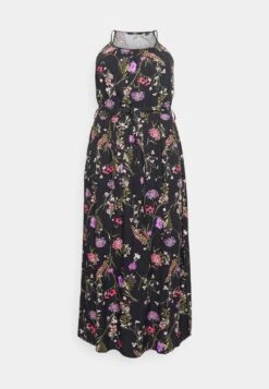 Vero Moda Curve VMEASY SLIT MAXI DRESS - Maxikleid - Black/mille -Vero Moda Verkäufe c879a2f65fb840519750cf22628c81df