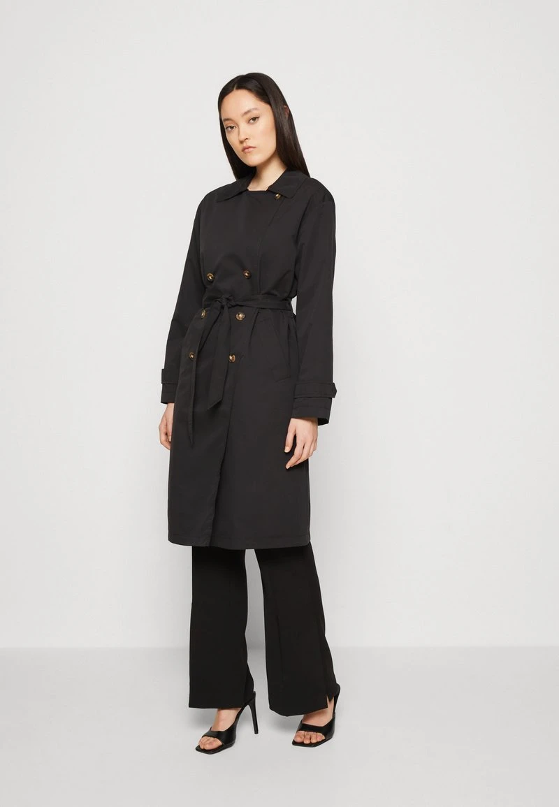 Vero Moda VMPERNILLEMIE LONG COAT - Trenchcoat - Black 1 Vero Moda VMPERNILLEMIE LONG COAT - Trenchcoat - Black
