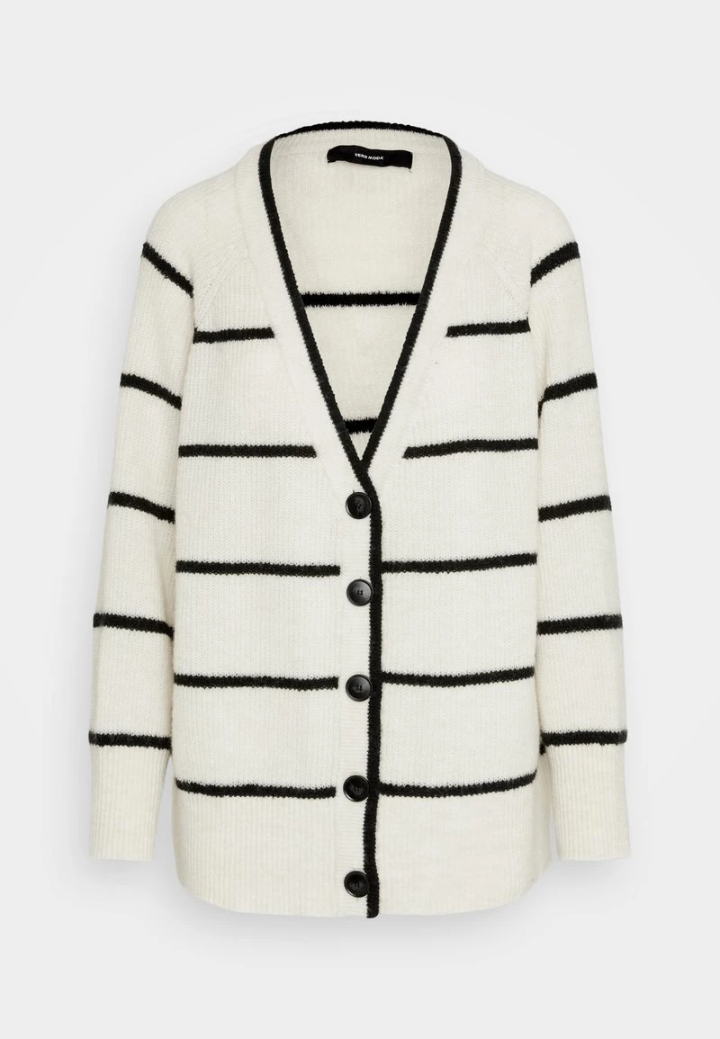 Vero Moda VMSWAY V-NECK CARDIGAN - Strickjacke - Birch/black 5 Vero Moda VMSWAY V-NECK CARDIGAN - Strickjacke - Birch/black – Bild 5
