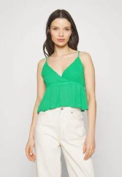 Vero Moda Petite VMMENNY SMOCK SINGLET - Top - Bright Green