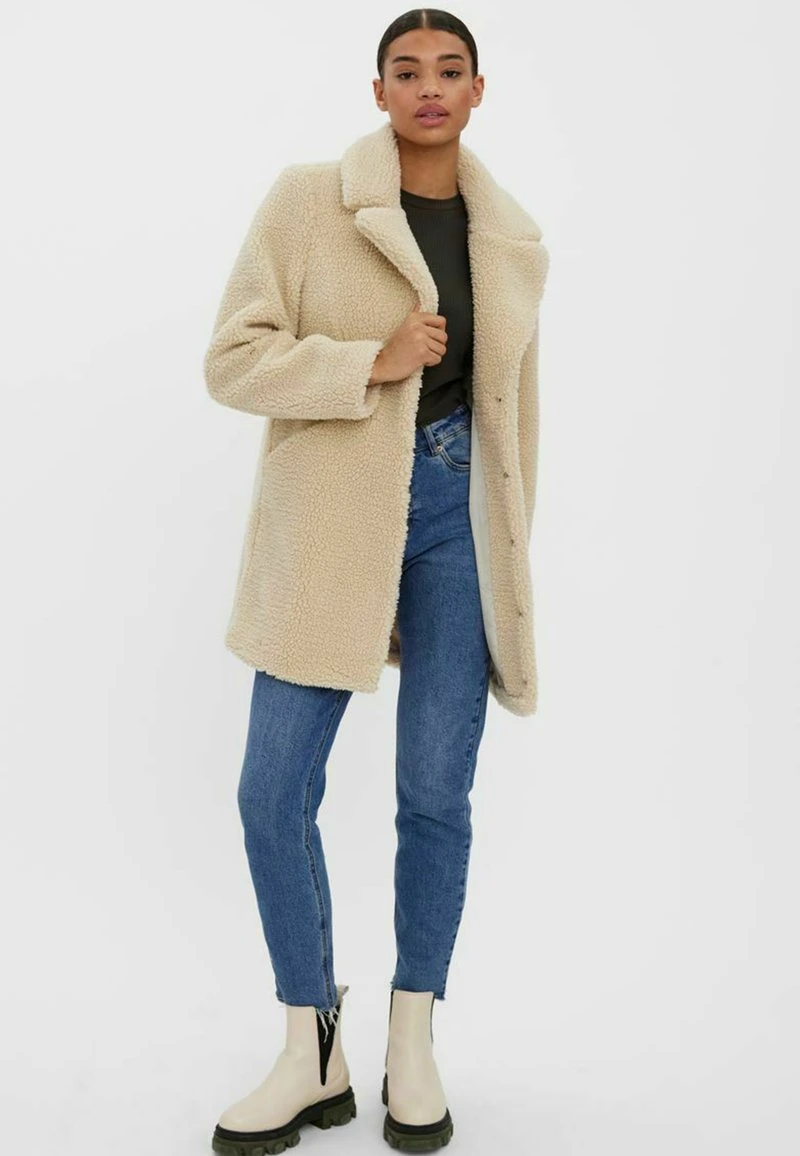 Vero Moda VMDONNA - Wintermantel - Oatmeal 2 Vero Moda VMDONNA - Wintermantel - Oatmeal – Bild 2