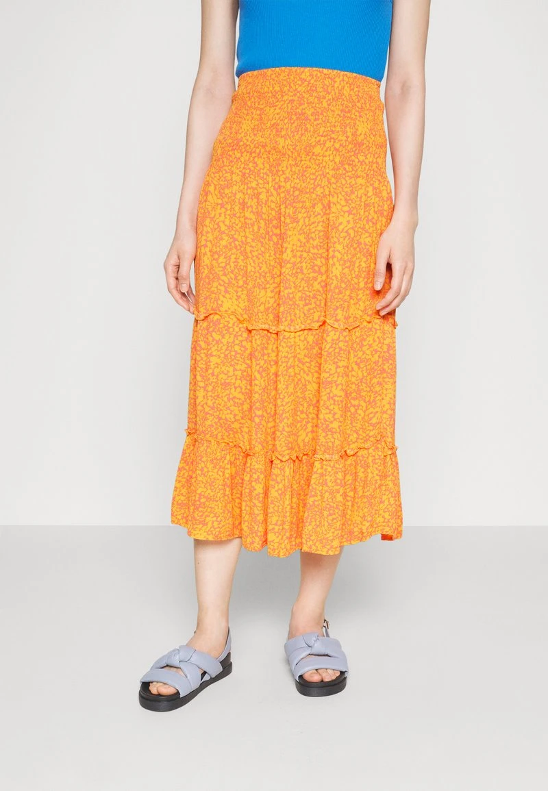 Vero Moda Petite VMJENNY SMOCK CALF SKIRT - A-Linien-Rock - Georgia Peach Melin 1 Vero Moda Petite VMJENNY SMOCK CALF SKIRT - A-Linien-Rock - Georgia Peach Melin