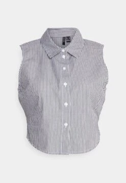 Vero Moda Petite VMCORA SHORT SHIRT - Hemdbluse - Navy Blazer Stripes:snow White 9 Vero Moda Petite VMCORA SHORT SHIRT - Hemdbluse - Navy Blazer Stripes:snow White -Vero Moda Verkäufe d70a2a0bab594ff189d1601561e7af04